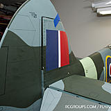 Elevator and rudder now on the Phoenix Spitfire. Now we're lookin' like a warbird!