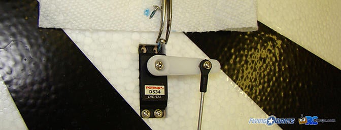[B]Aileron servo screws remounted with blue thread lock.