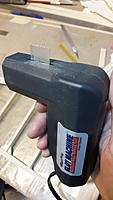 Name: IMG-20160714-WA0044.jpg
Views: 443
Size: 247.2 KB
Description: This little wonder helps with the hinging process.
It has endured 10+? years, hundreds of hinges cut.
On my Goldberg Ultimate I noticed the saw was getting dull, so I just changed blades before this one...