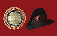 Name: Roundels84.jpg
Views: 398
Size: 123.0 KB
Description: A commemorative cockade from the French Revolution. Right: A bicorn hat, once belonging to Napoleon, decorated with a cockade.
 © 2019 Vintage Wings of Canada